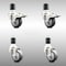 Service Caster 3.5 Inch 316SS Thermoplastic Rubber 1-7/8 Inch Stem Caster Lock Brake SCC, 2PK SCC-SS316TTLEX20S3514-TPRB-2-S-2-178 - alternate 5